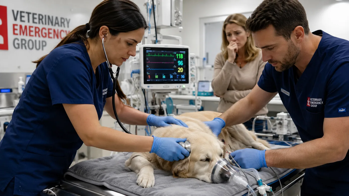 Emergency veterinary treatment and urgent pet aftercare
